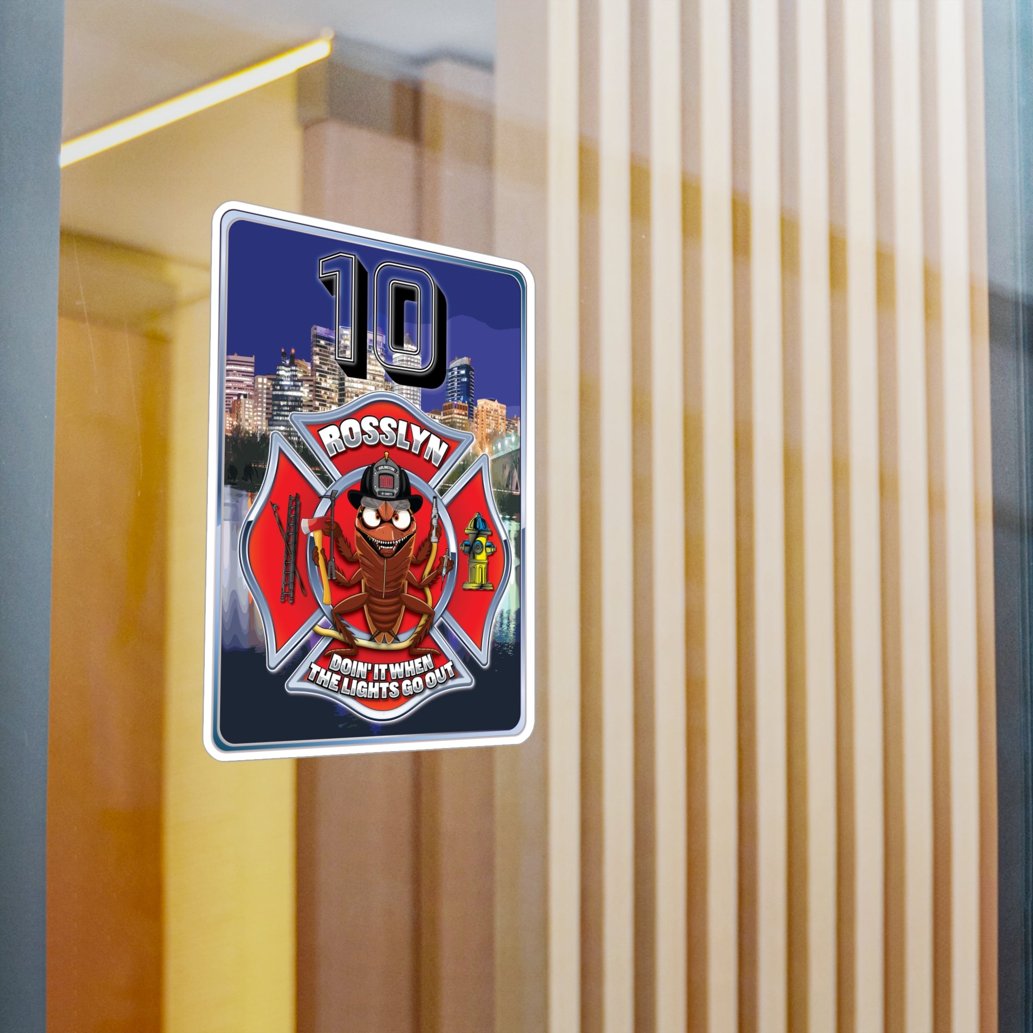 Kiss-Cut Vinyl Decals - Arlington Station 10 B-Shift