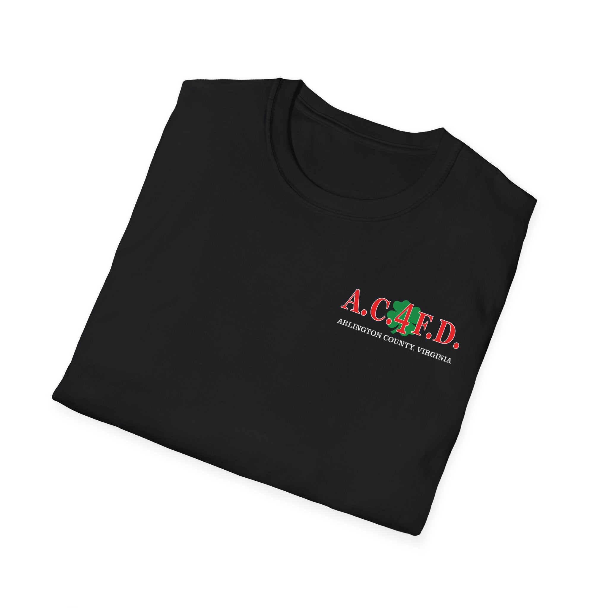 Station 4 acfd clover front/clover back - Gildan Soft Cotton Softstyle T-Shirt