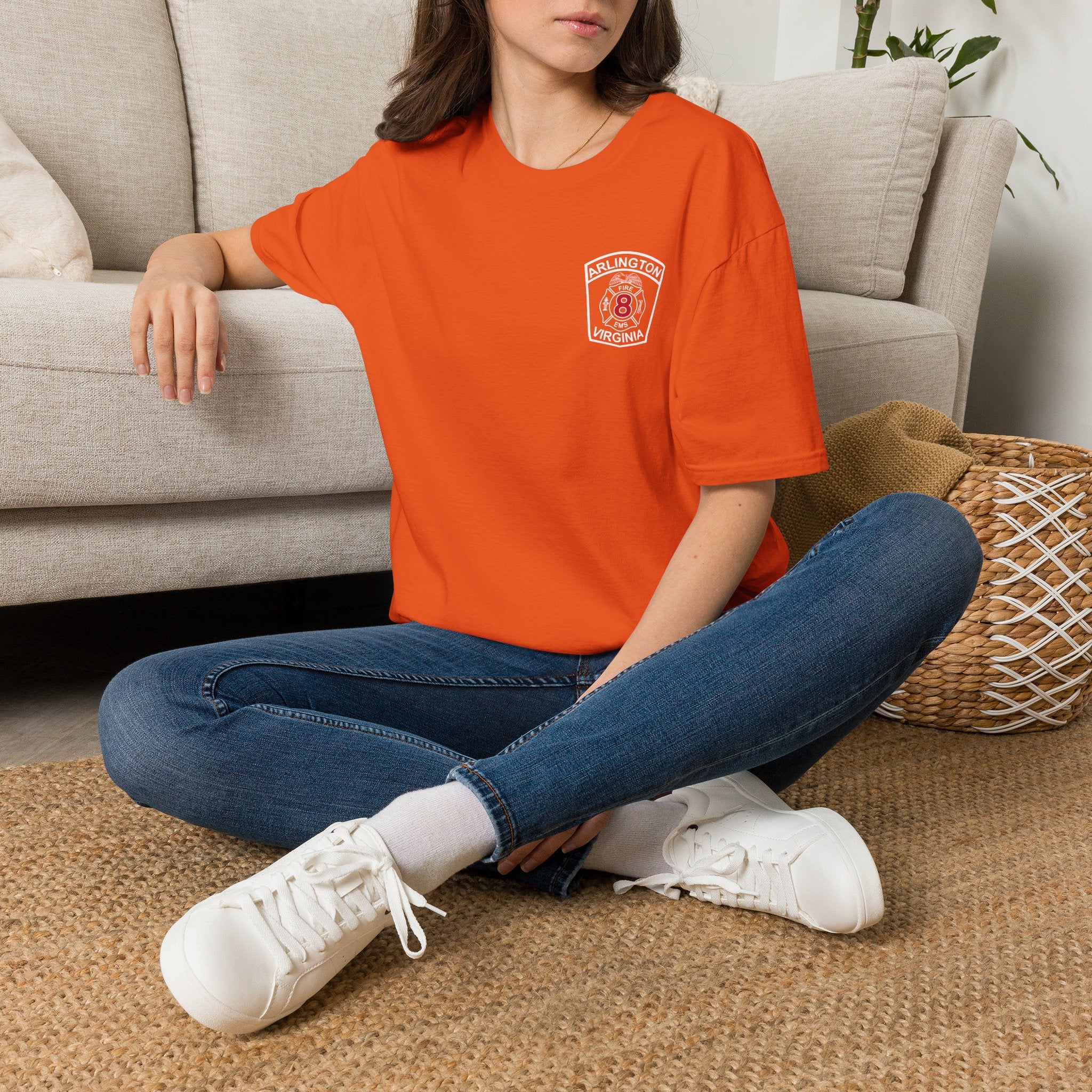 Engine 8 Arlington - Gildan Soft Cotton Softstyle T-Shirt