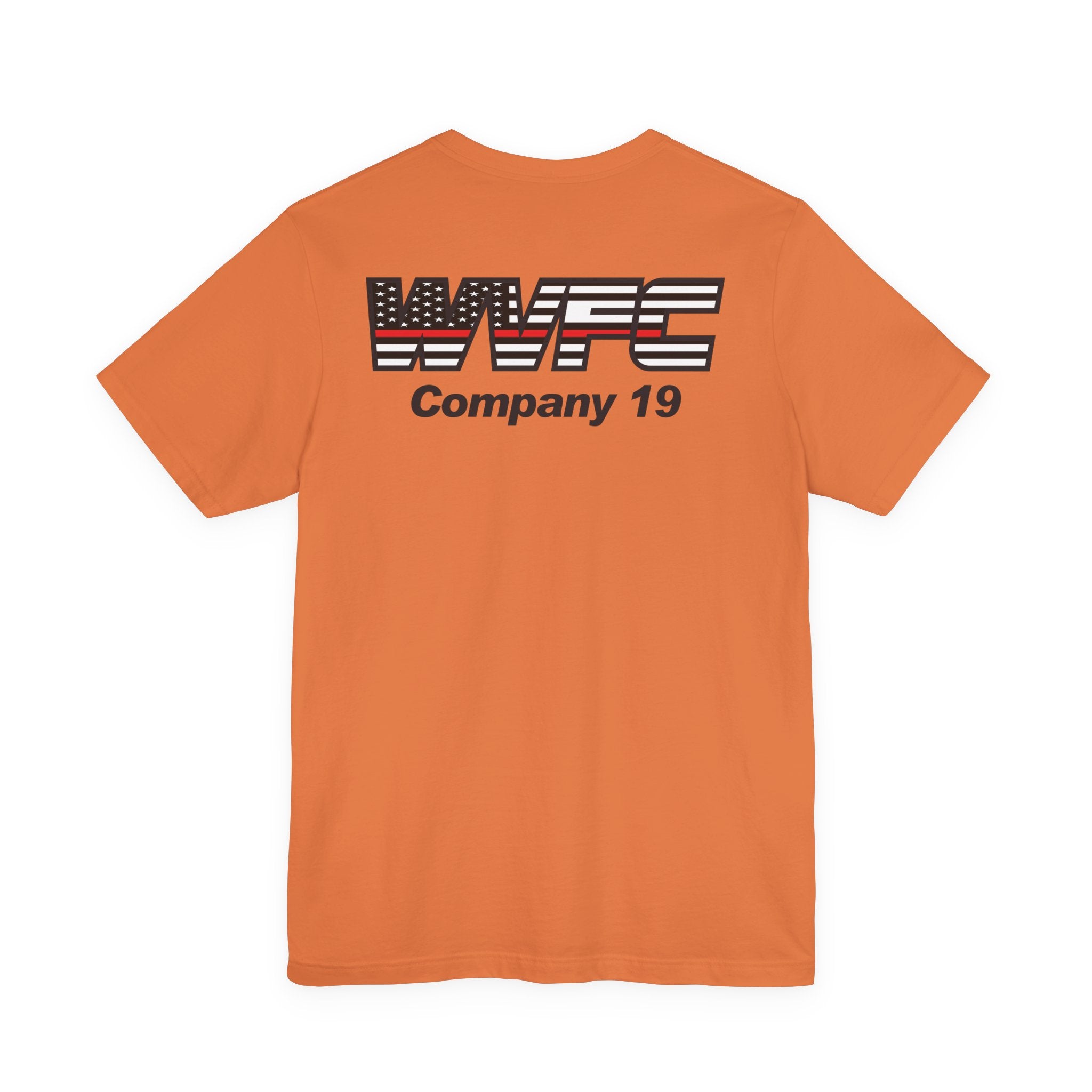 WVFC Goat Version 3 Red Line Flag blk - Unisex Jersey Short Sleeve Tee