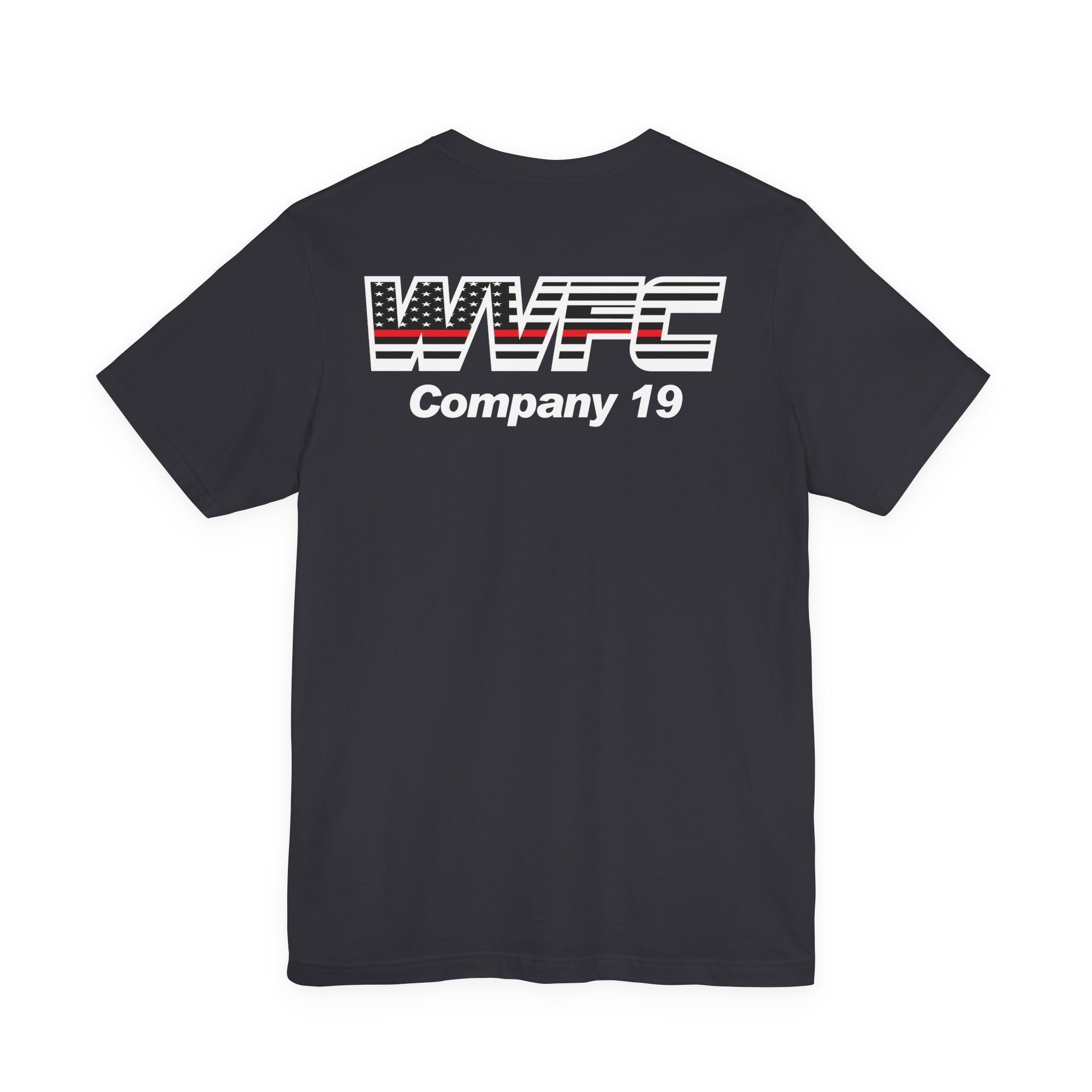 WVFC Goat Version 3 Red Line Flag - Unisex Jersey Short Sleeve Tee
