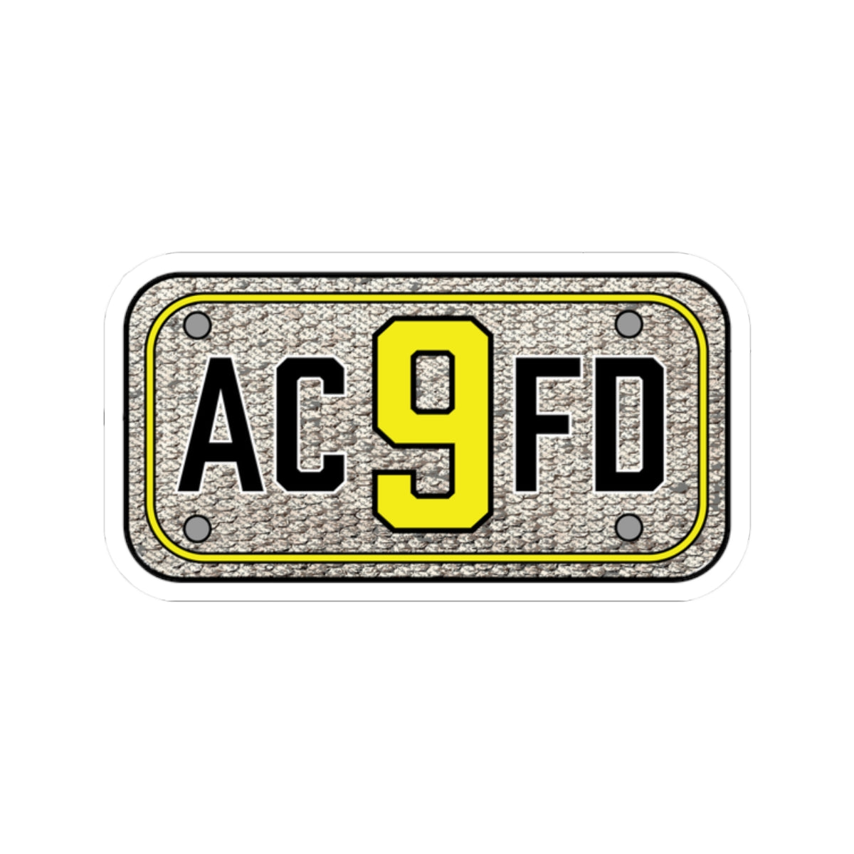 ACFD 9 Medic Hose Patch - Kiss-Cut Stickers