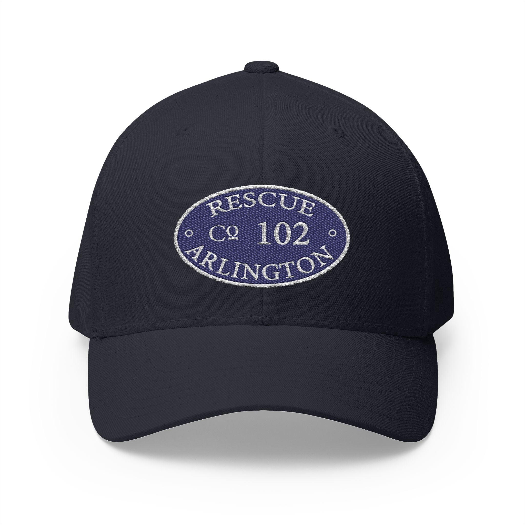 Arlington Rescue 2 Circle Patch - FLEXFIT Closed-Back Structured Cap (Embroidery)