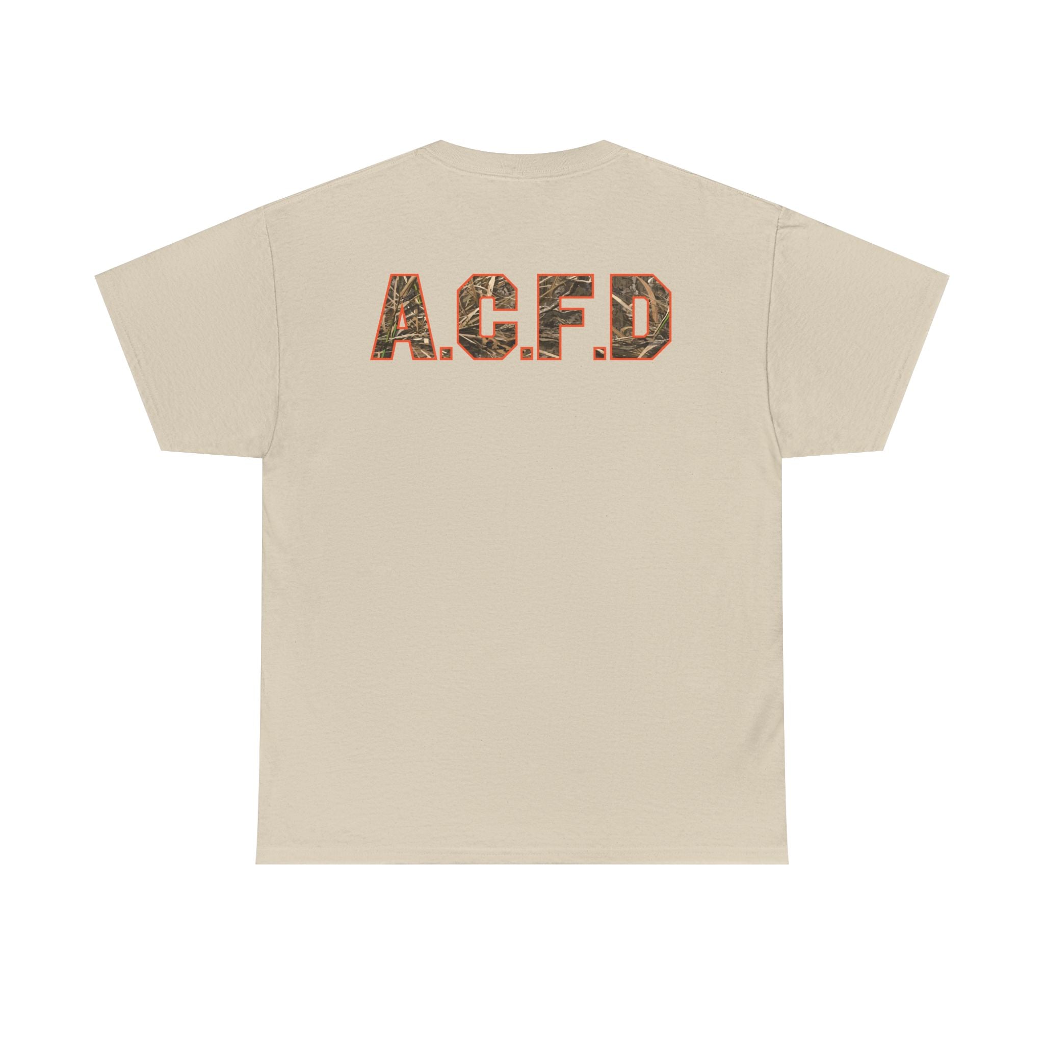 Heavy Cotton Unisex Tee - Arlington Camo Deer Hunter
