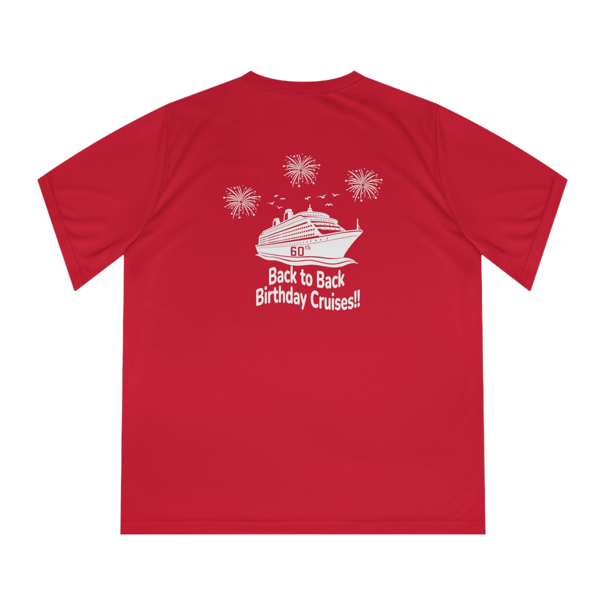 Diane Birthday Cruise White logo - Women's Performance V-Neck T-Shirt