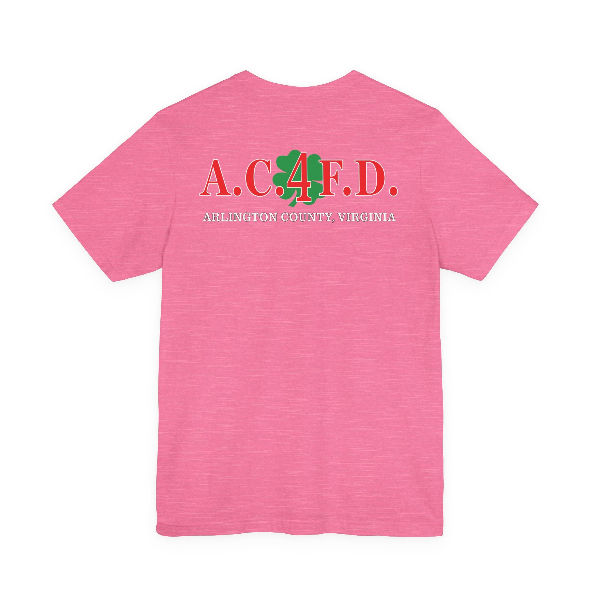Station 4 Clover on front and back - Bella+Canvas Soft Unisex Tee