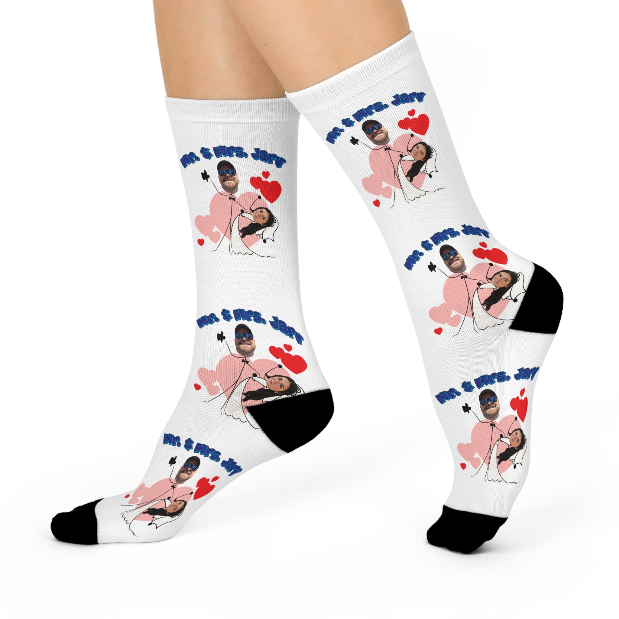 Mr. & Mrs. Jarv - Cushioned Crew Socks