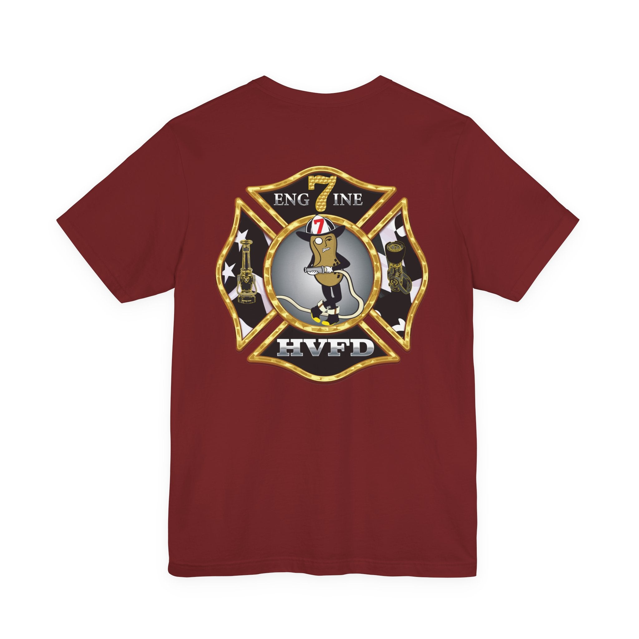 Hollywood MD Vol Fire Eng7ine - Bella+Canvas Soft Unisex Tee