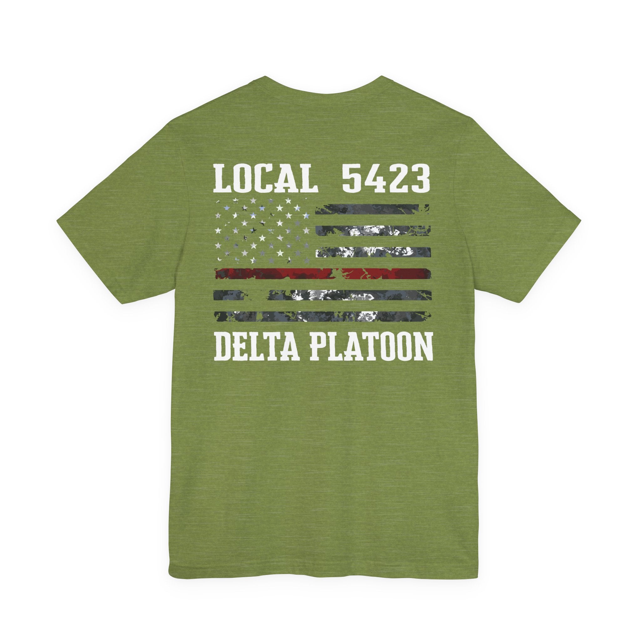Manheim Township Local Delta Platoon Local white - Bella+Canvas Soft Unisex Tee