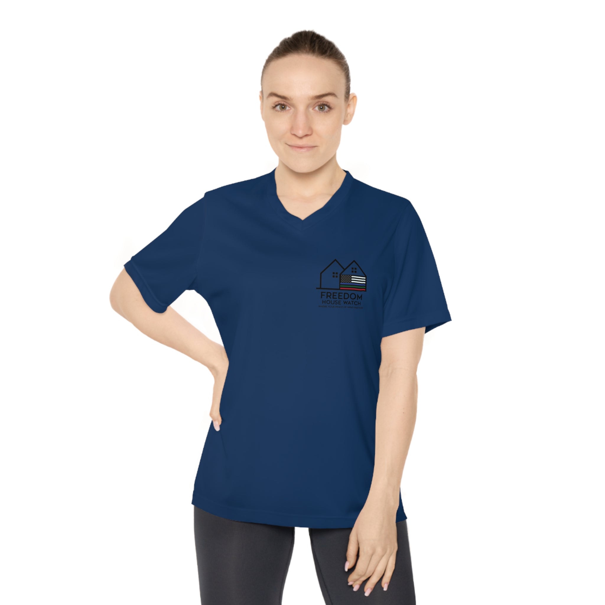 Freedom House Watch - Women's Performance V-Neck T-Shirt