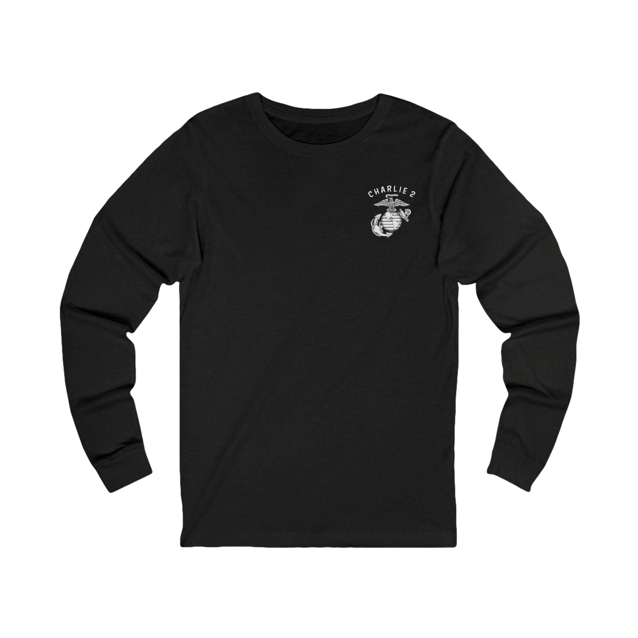 Charlie 2 Ronin (white Logo) - Bella-Canvas Soft Jersey Cotton Long Sleeve Tee