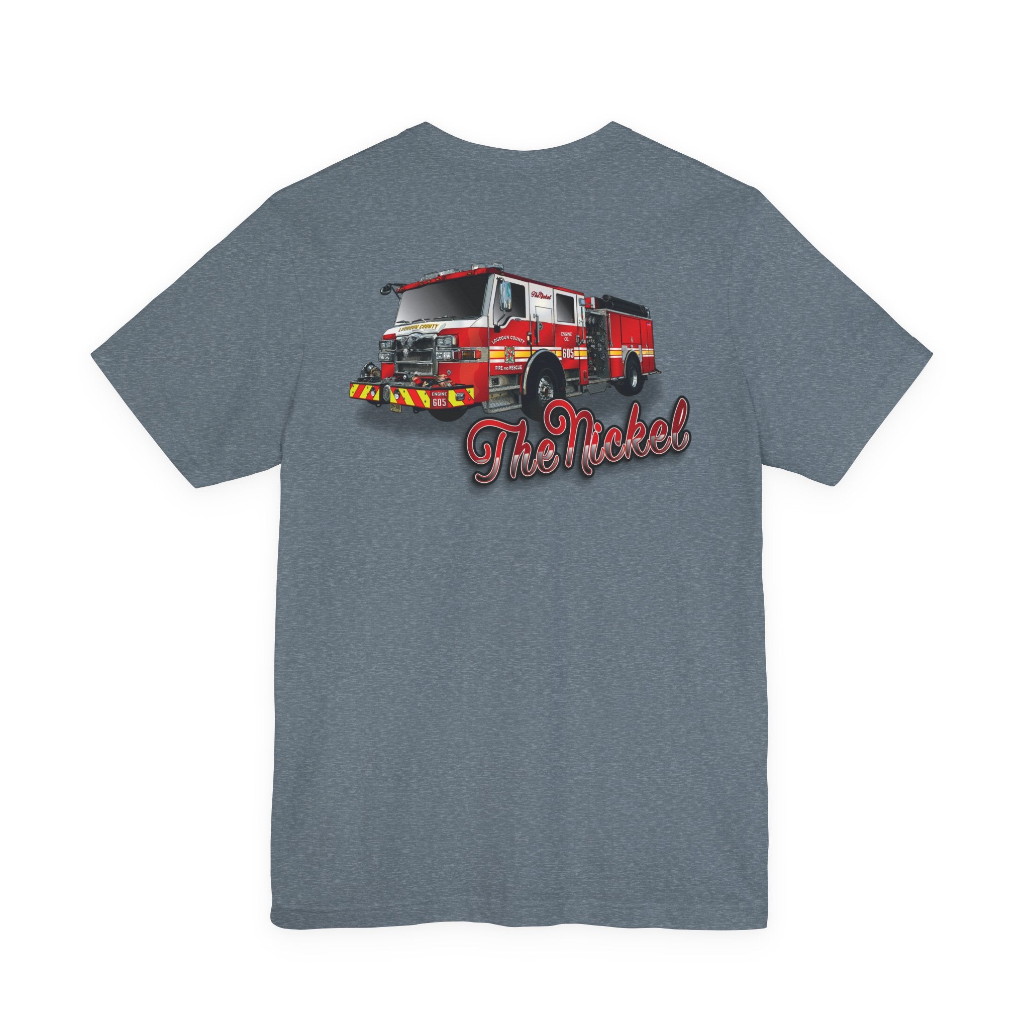 (Bigger Chest logo) LCFR Hamilton Station 5 version 4 Nickel Back- Bella+Canvas Soft Unisex Tee