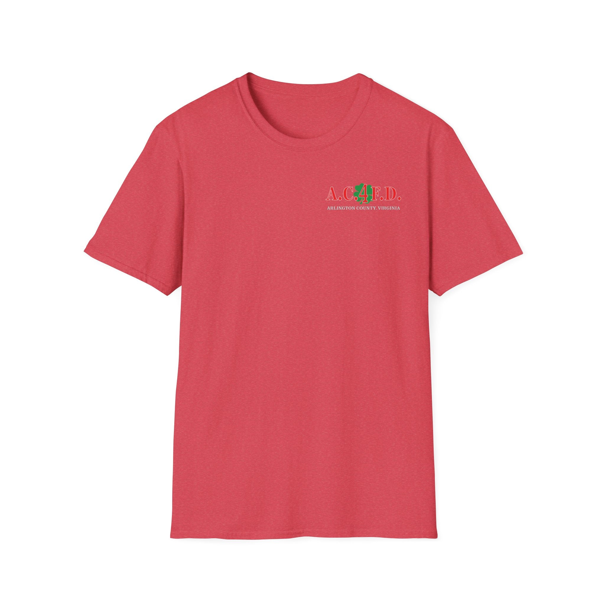 Station 4 acfd clover front/clover back - Gildan Soft Cotton Softstyle T-Shirt