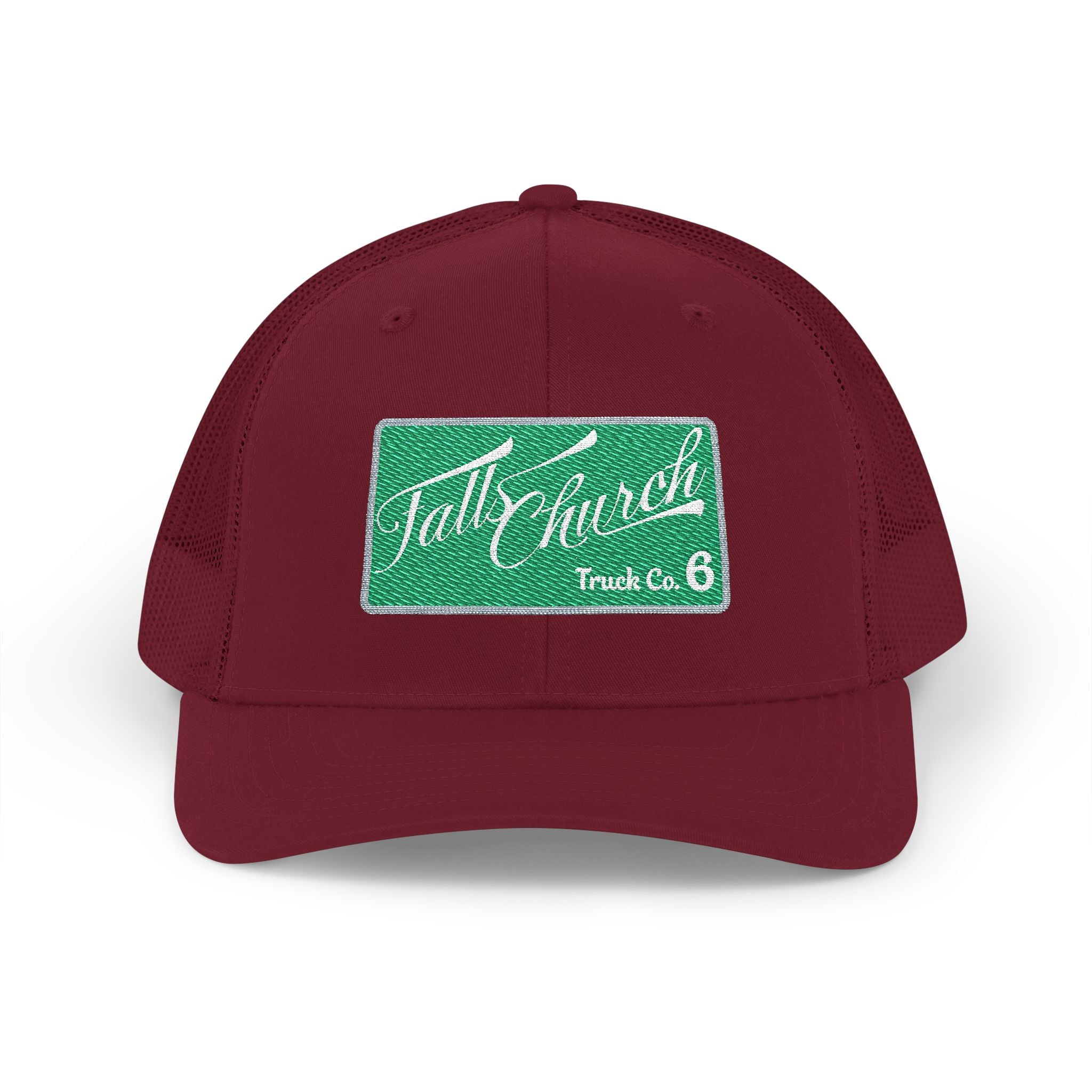 Falls Church sample - Snapback Trucker Cap (Embroidery) Richardson 112 Style Hat