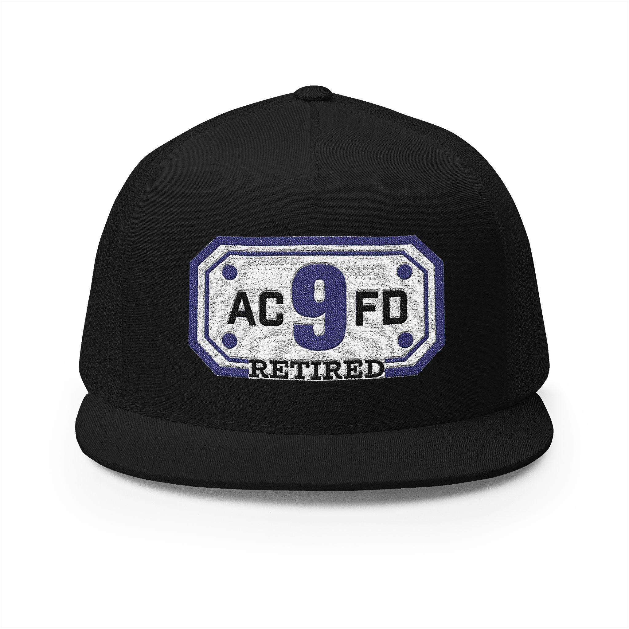 Retired Arlington Rescue 9 - 5 Panel Trucker Cap (Embroidery)
