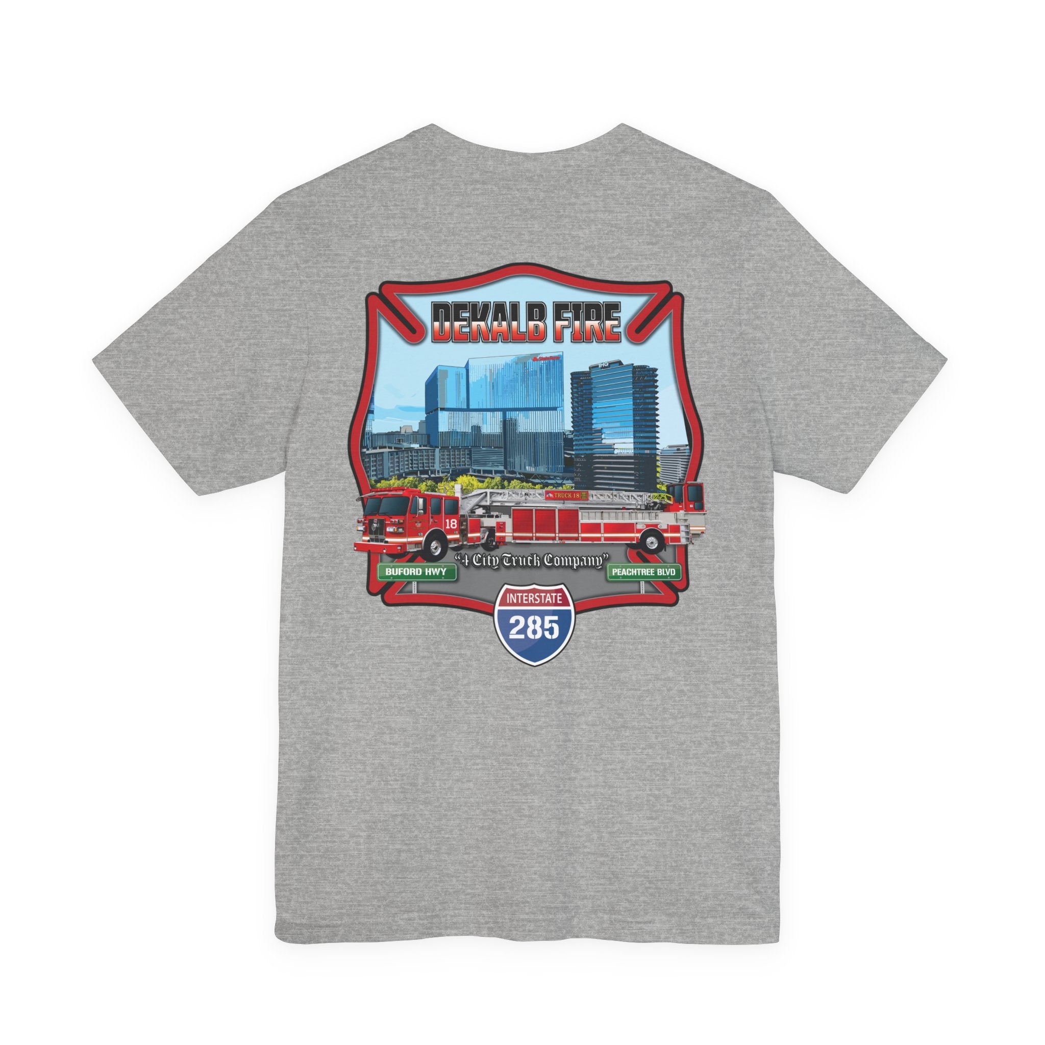 Dekalb County Fire Tiller 18 - Bella+Canvas Soft Unisex Tee