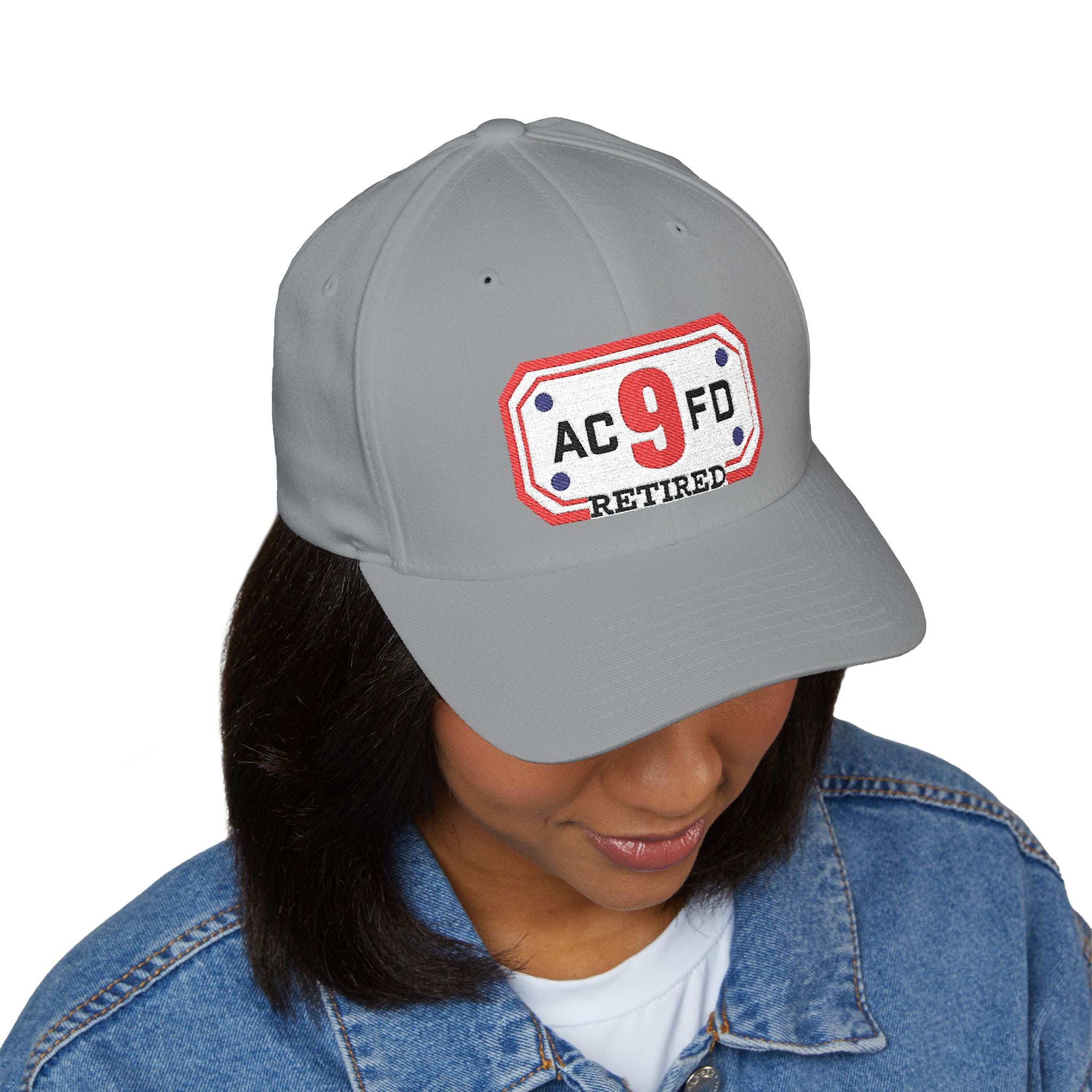 Retired Arlington Engine 9 - FLEXFIT Closed-Back Structured Cap (Embroidery)