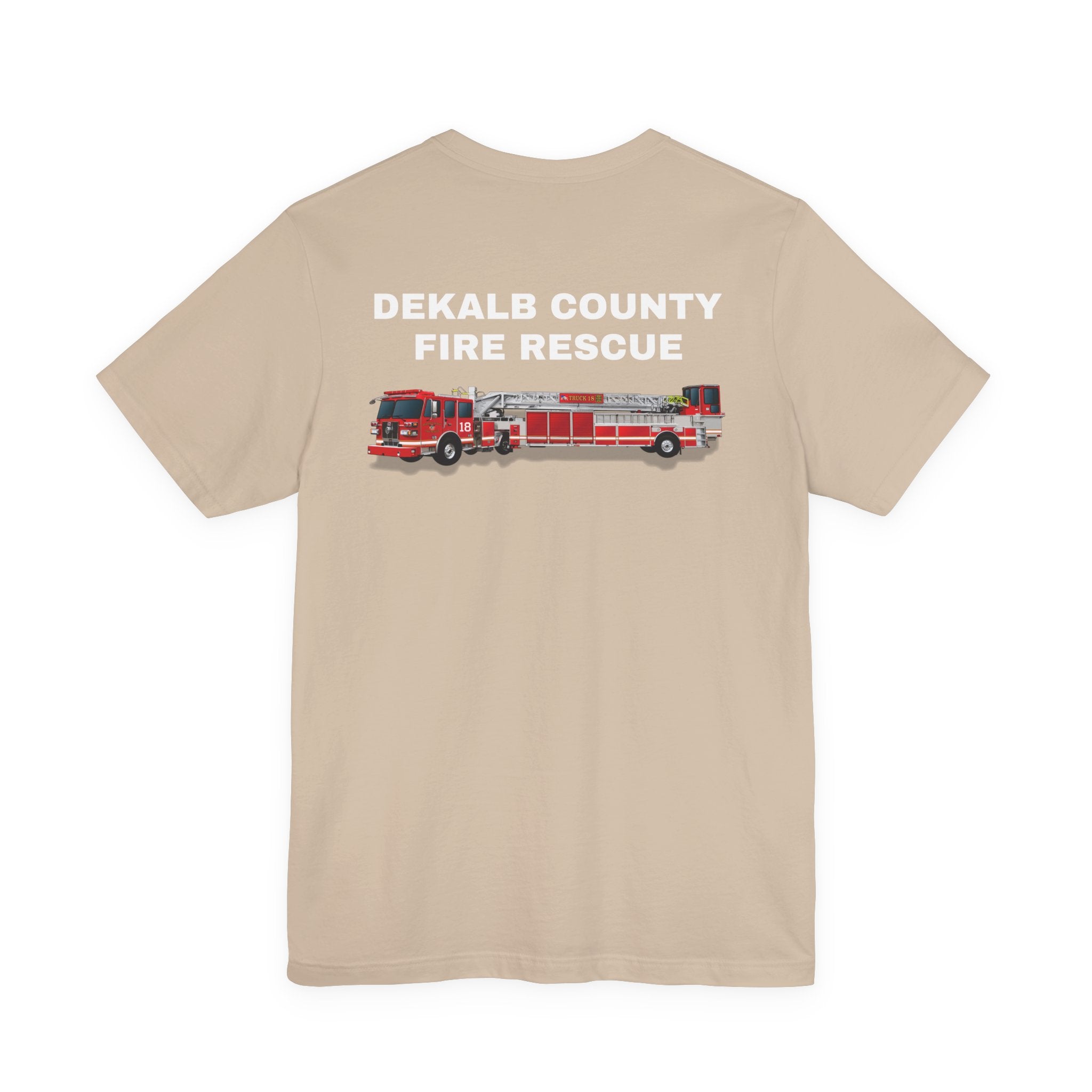 Dekalb County Fire Tiller 18 Rendering - Bella+Canvas Soft Unisex Tee