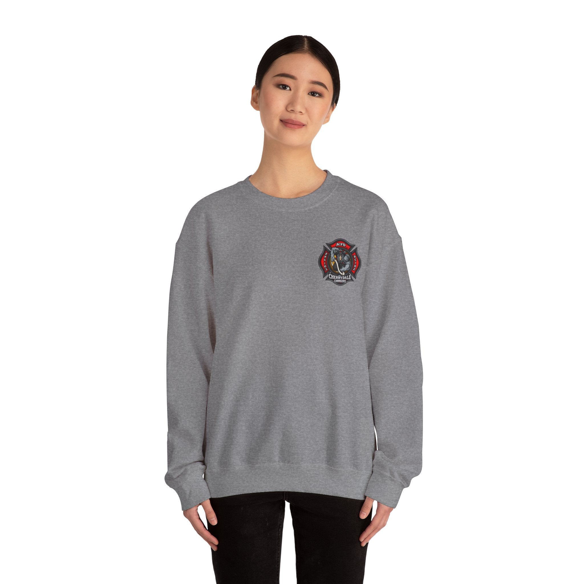 Arlington Station 3 Rhino Front/ACFD FF Back - Gildan Sweatshirt Unisex Heavy Blend™