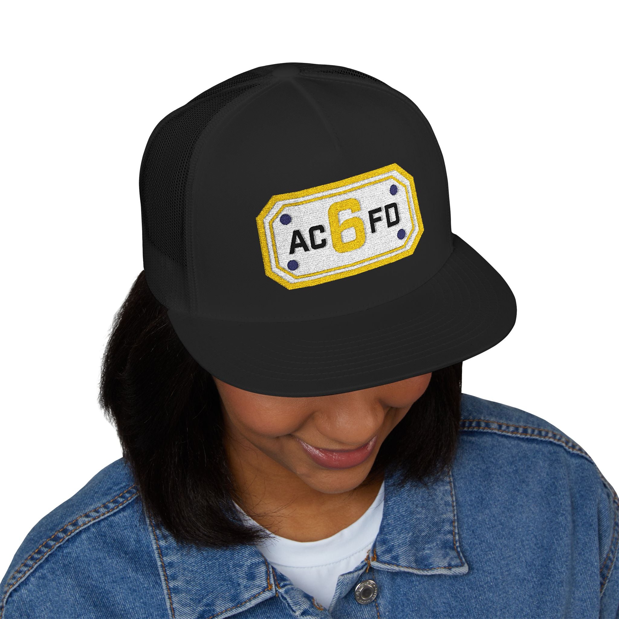 Arlington Medic 6 (requested different style hat) - 5 Panel Trucker Cap (Embroidery)