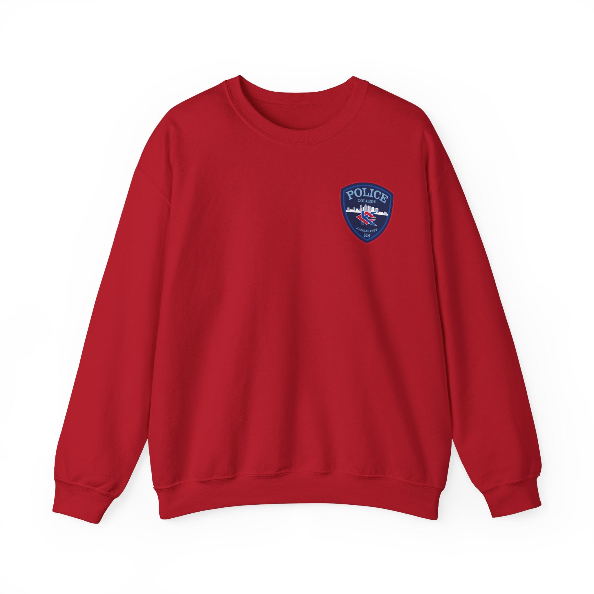 Kansas City College Police Blue Patch - Unisex Heavy Blend™ Crewneck Sweatshirt