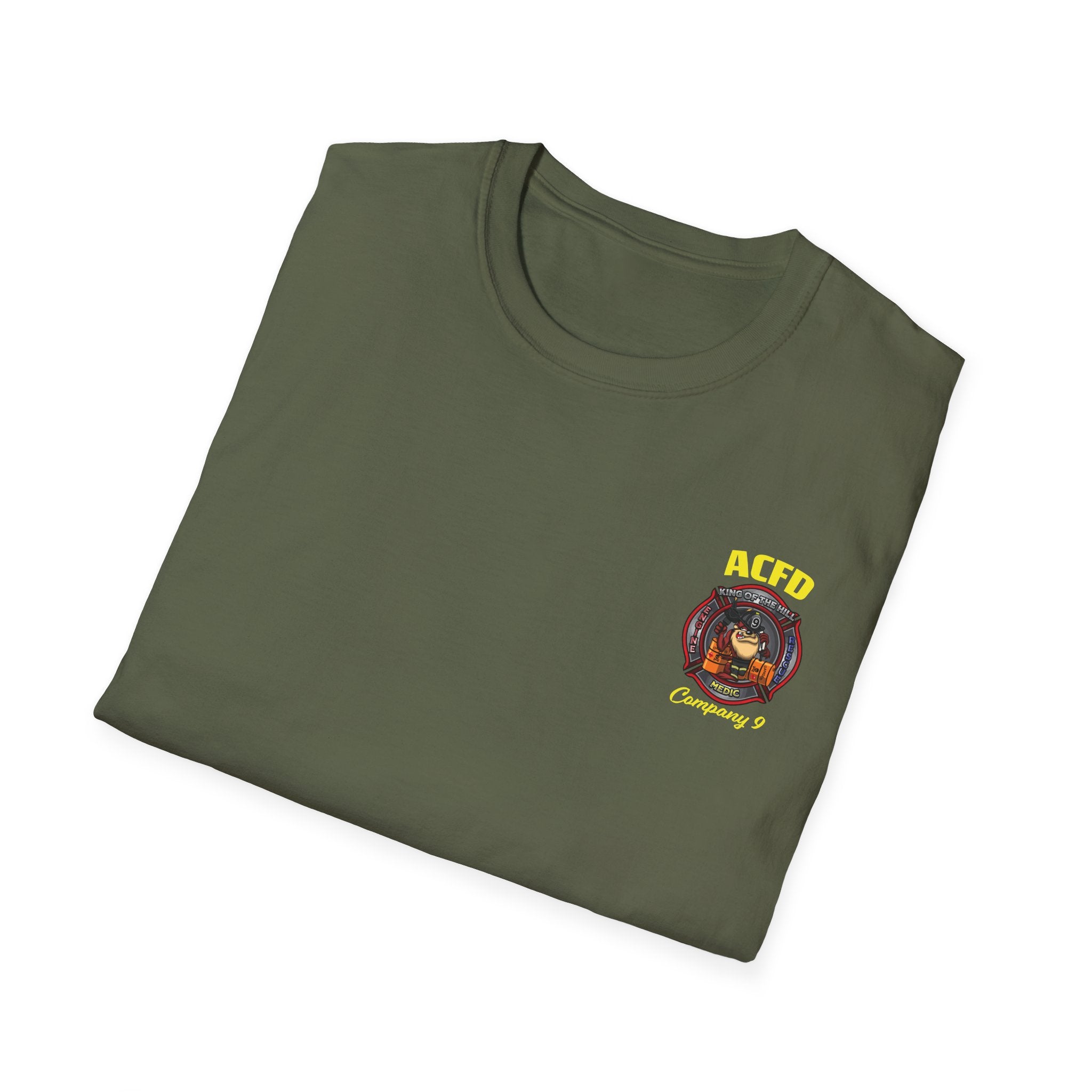Station 9 Taz Front / Officer Rescue 9 back - Gildan Soft Cotton Softstyle T-Shirt