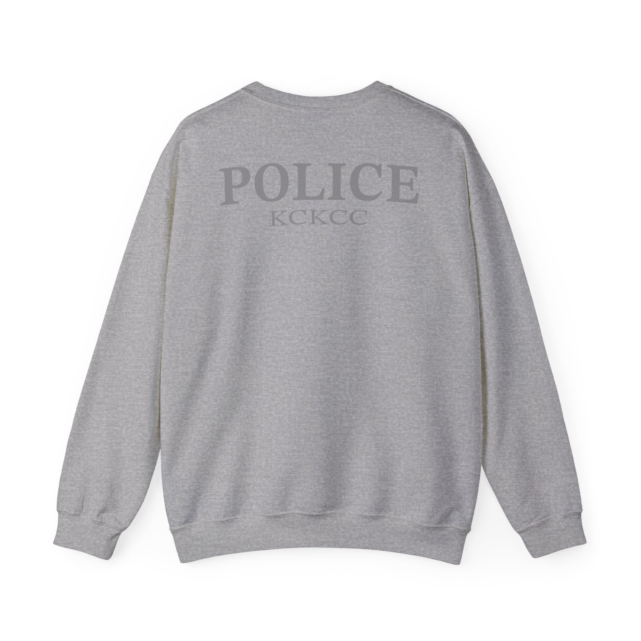 Kansas City College Police Patch Grey - Unisex Heavy Blend™ Crewneck Sweatshirt