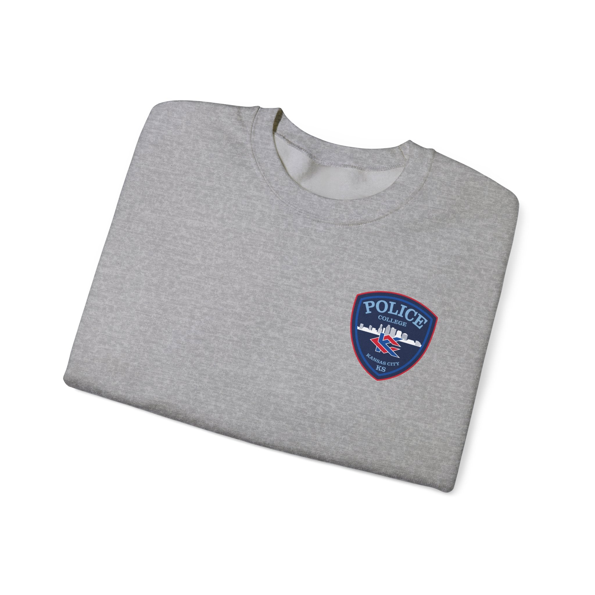 Kansas City College Police Blue Patch - Unisex Heavy Blend™ Crewneck Sweatshirt