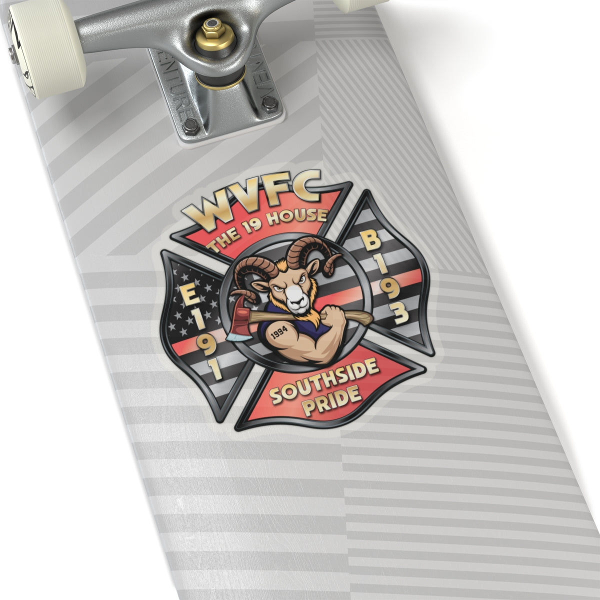 WVFC Goat Logo 1 - Kiss-Cut Stickers