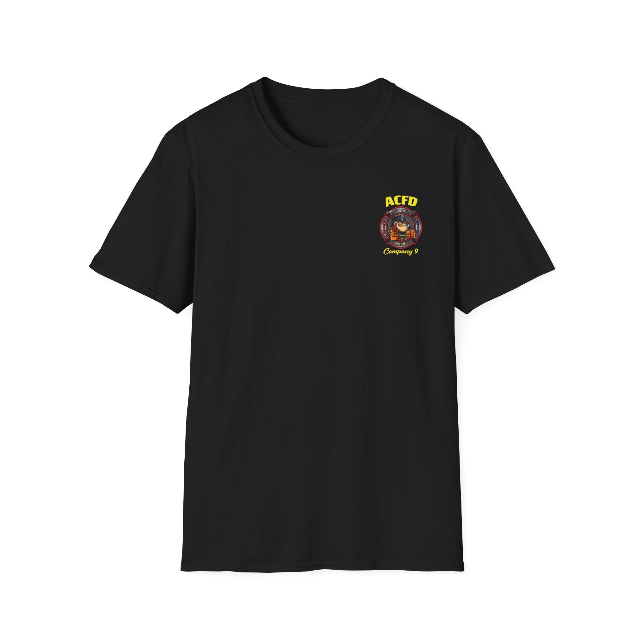 Station 9 Taz Front / Officer Rescue 9 back - Gildan Soft Cotton Softstyle T-Shirt