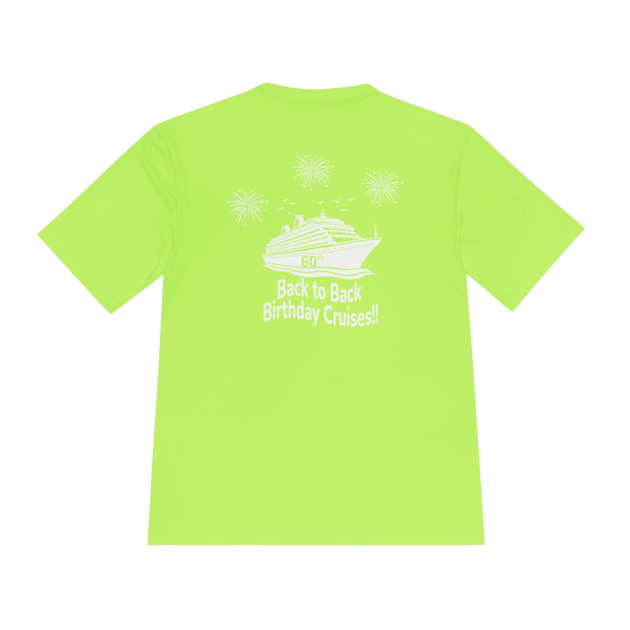 Diane Birthday Cruise White Text- Unisex Moisture Wicking Tee