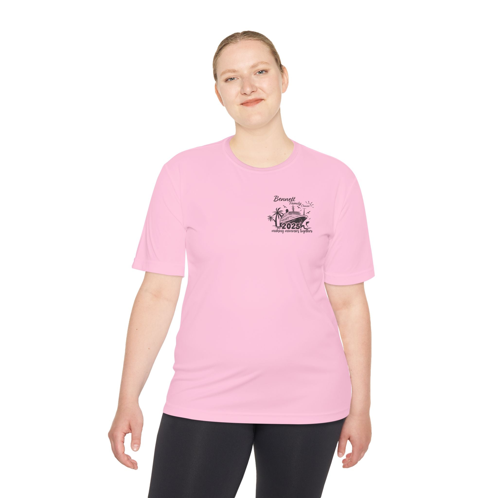 Bennet Family Cruise Black Text - Unisex Moisture Wicking Tee