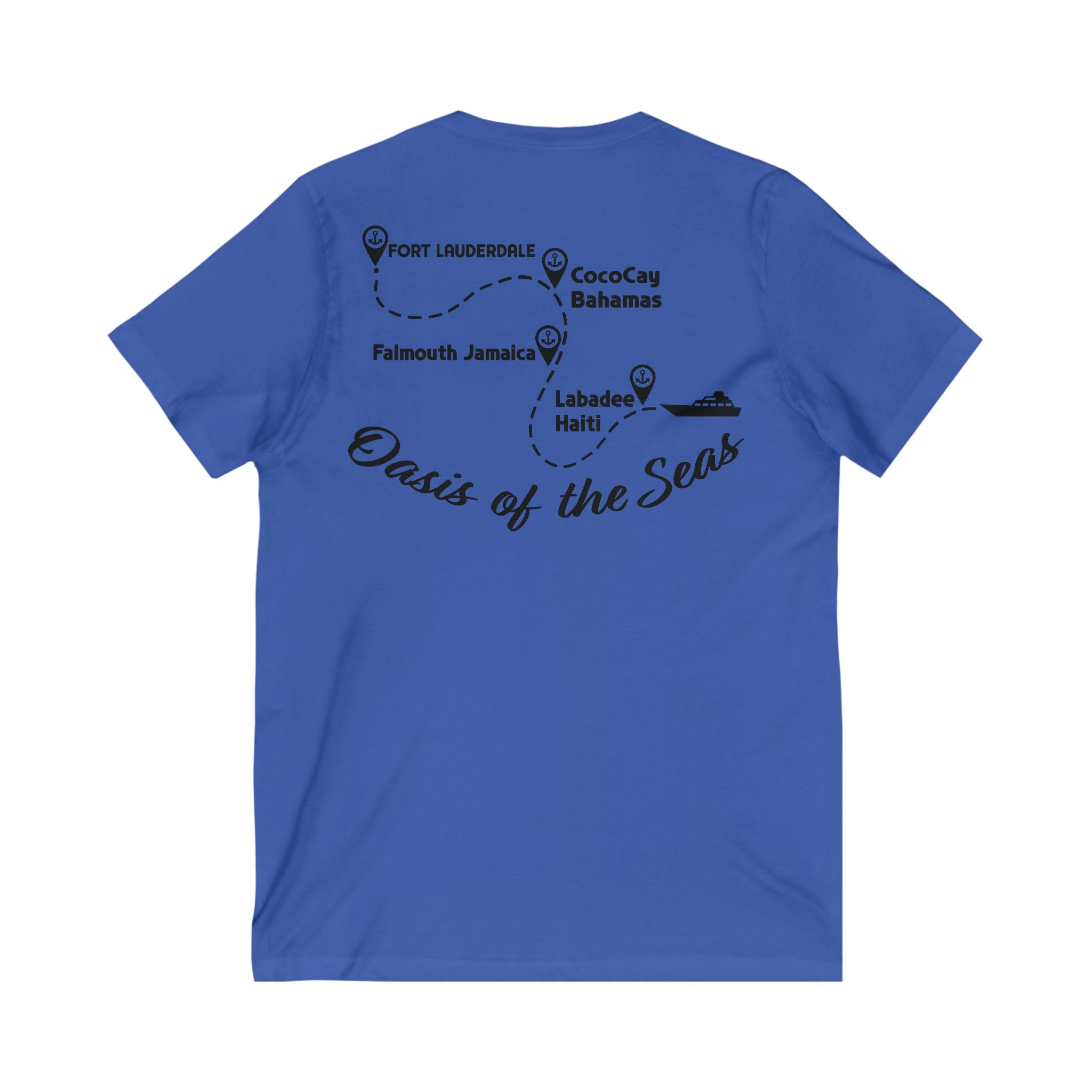 Unisex Jersey Short Sleeve V-Neck Tee