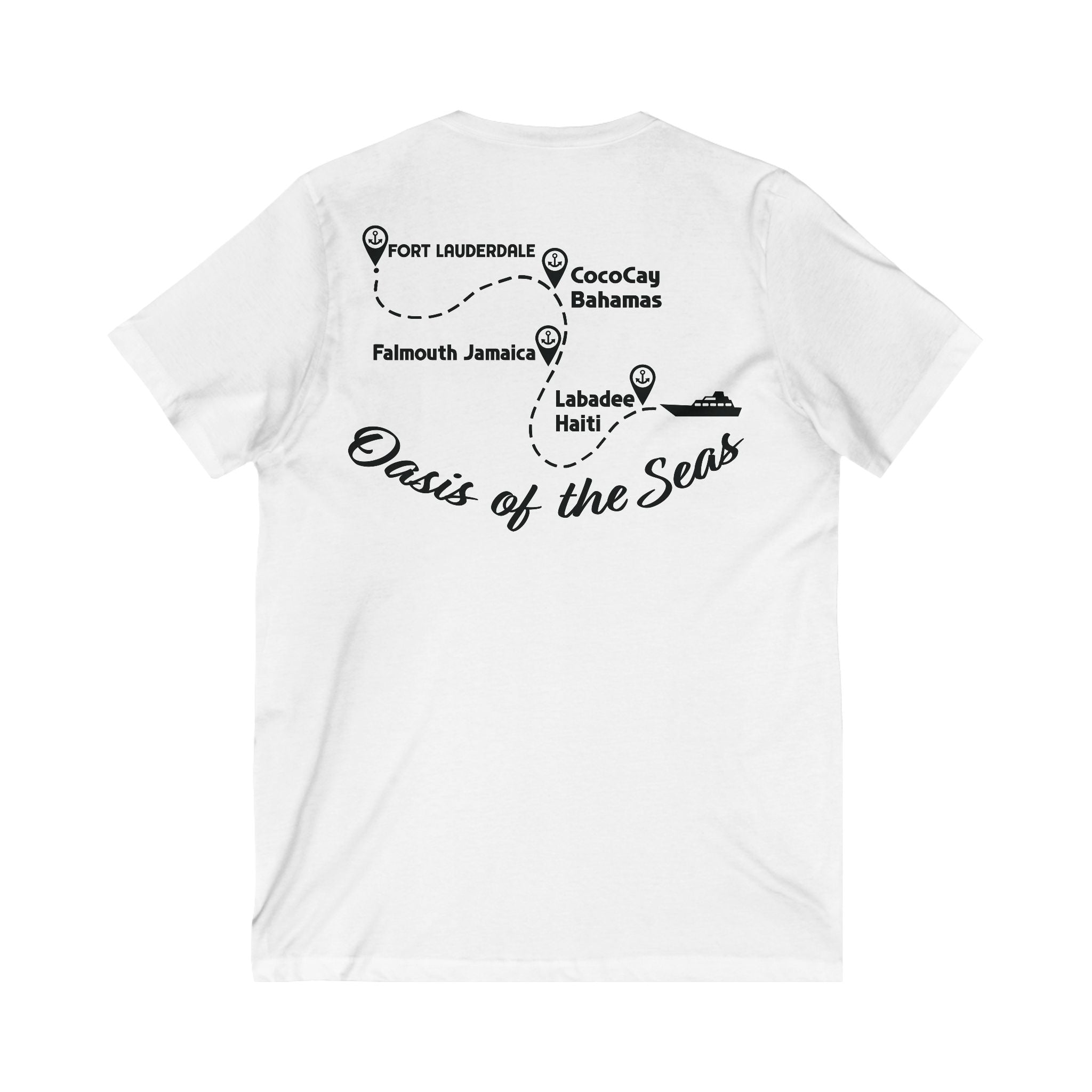 Unisex Jersey Short Sleeve V-Neck Tee