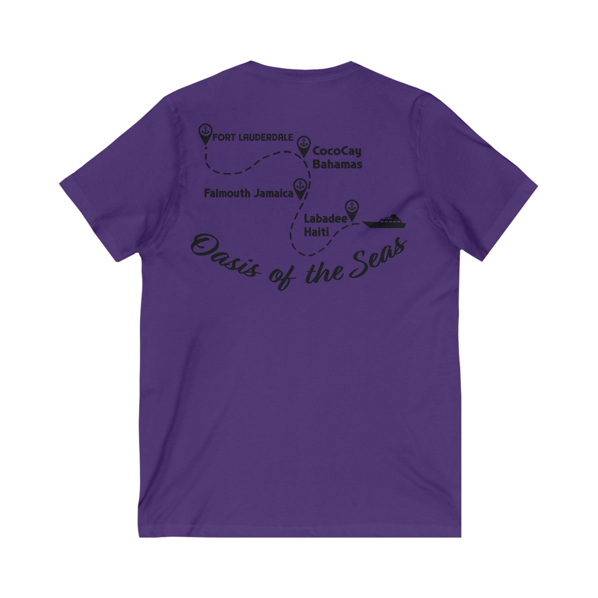 Unisex Jersey Short Sleeve V-Neck Tee