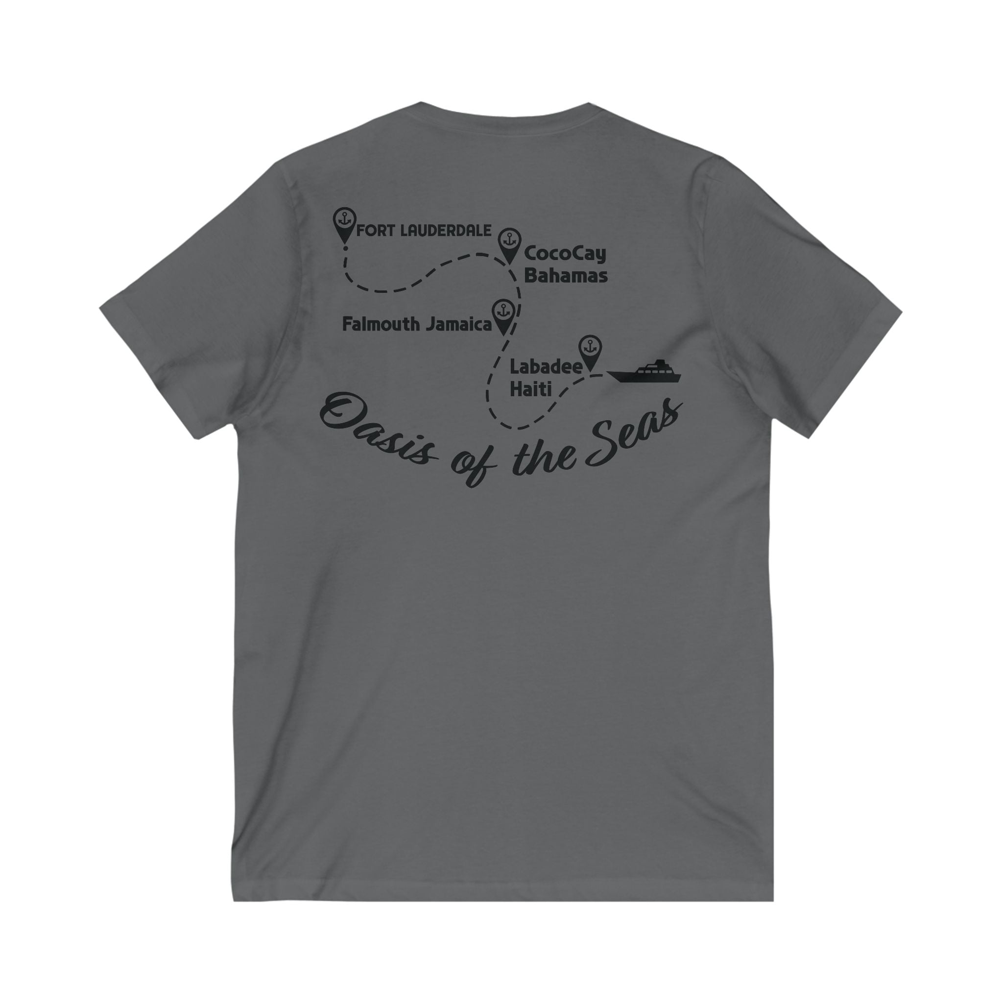 Unisex Jersey Short Sleeve V-Neck Tee