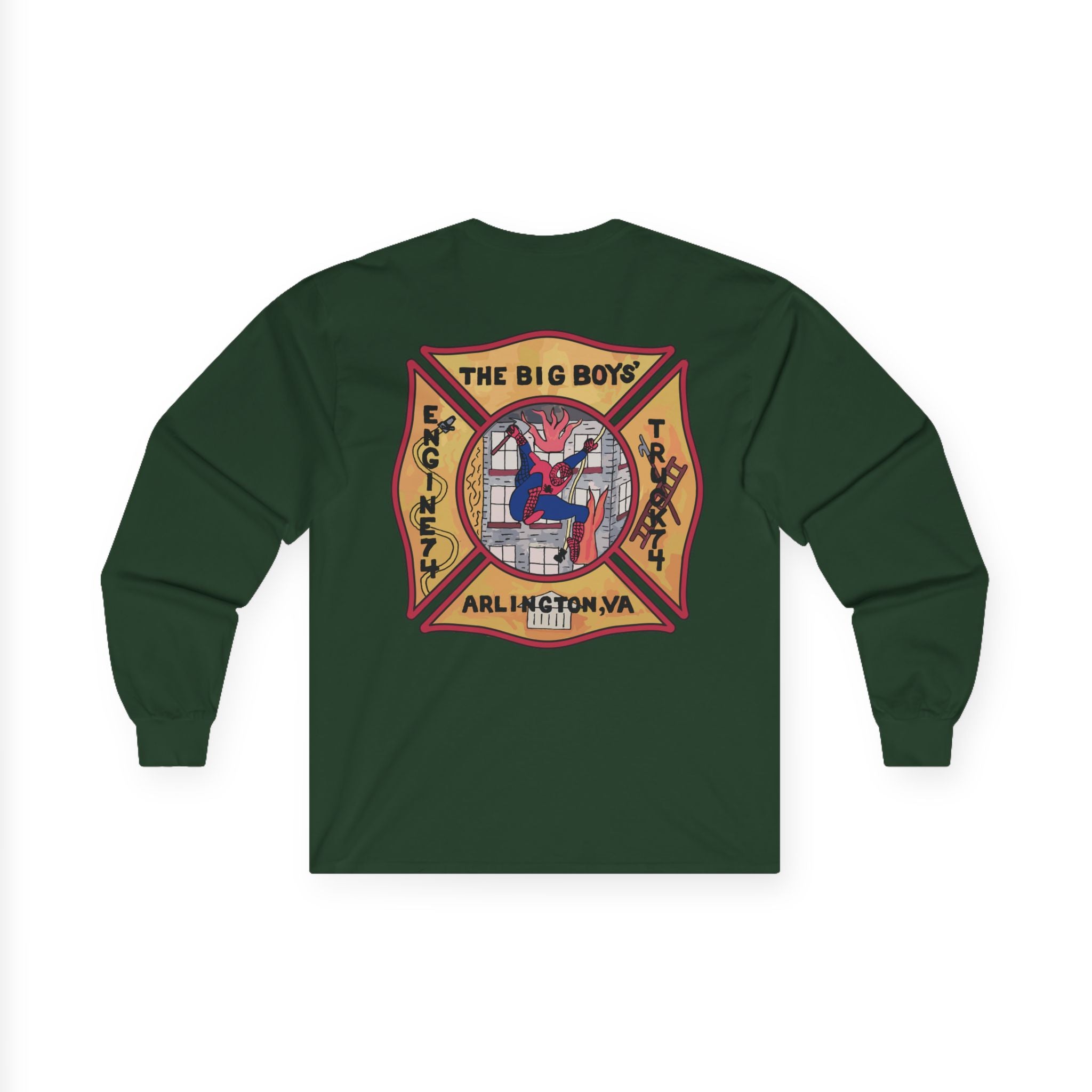 ACFD Truck 74 Old School Spider Shirt  - Unisex Ultra Cotton Long Sleeve Tee