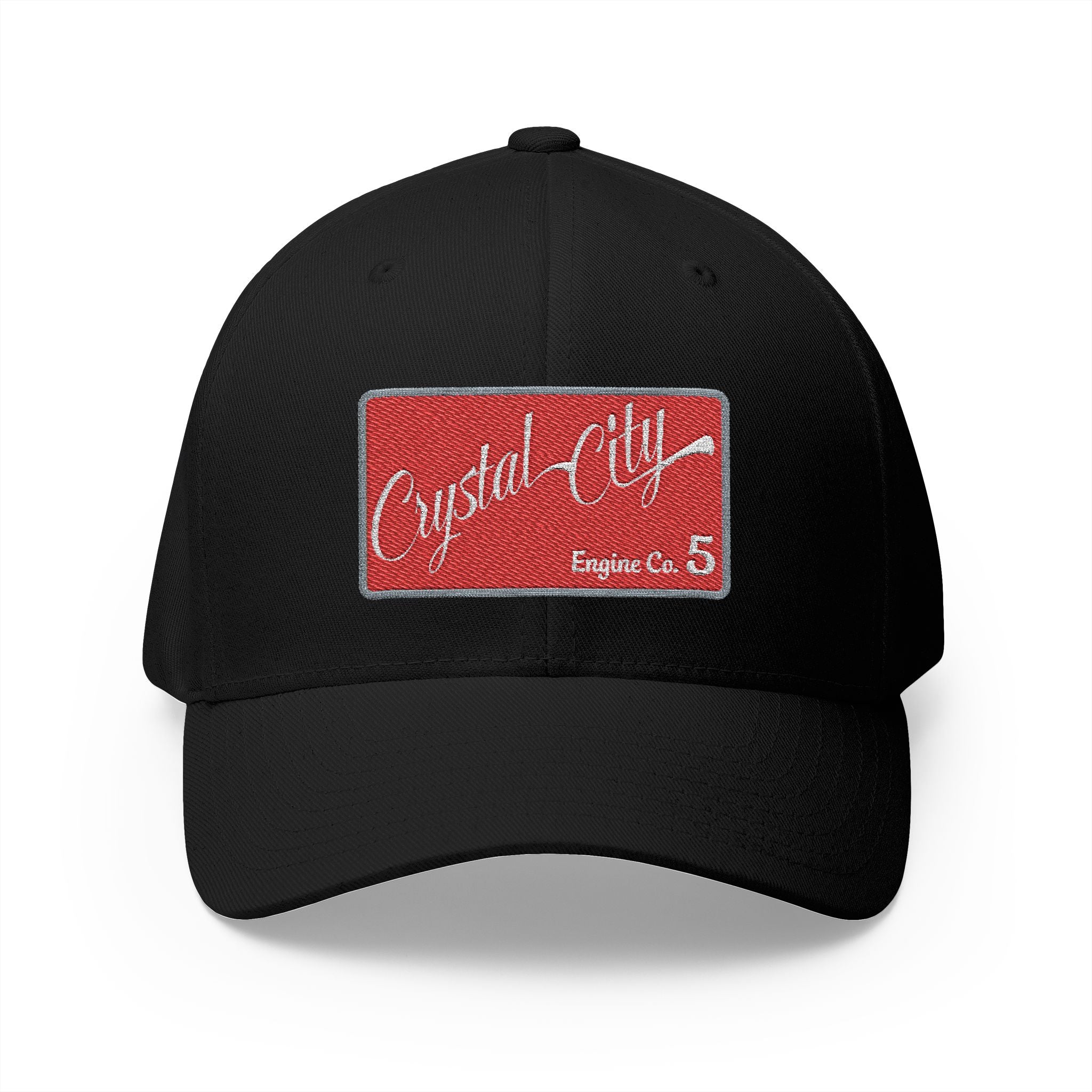 Arlington Crystal City Engine 5 - FLEXFIT Closed-Back Structured Cap (Embroidery)