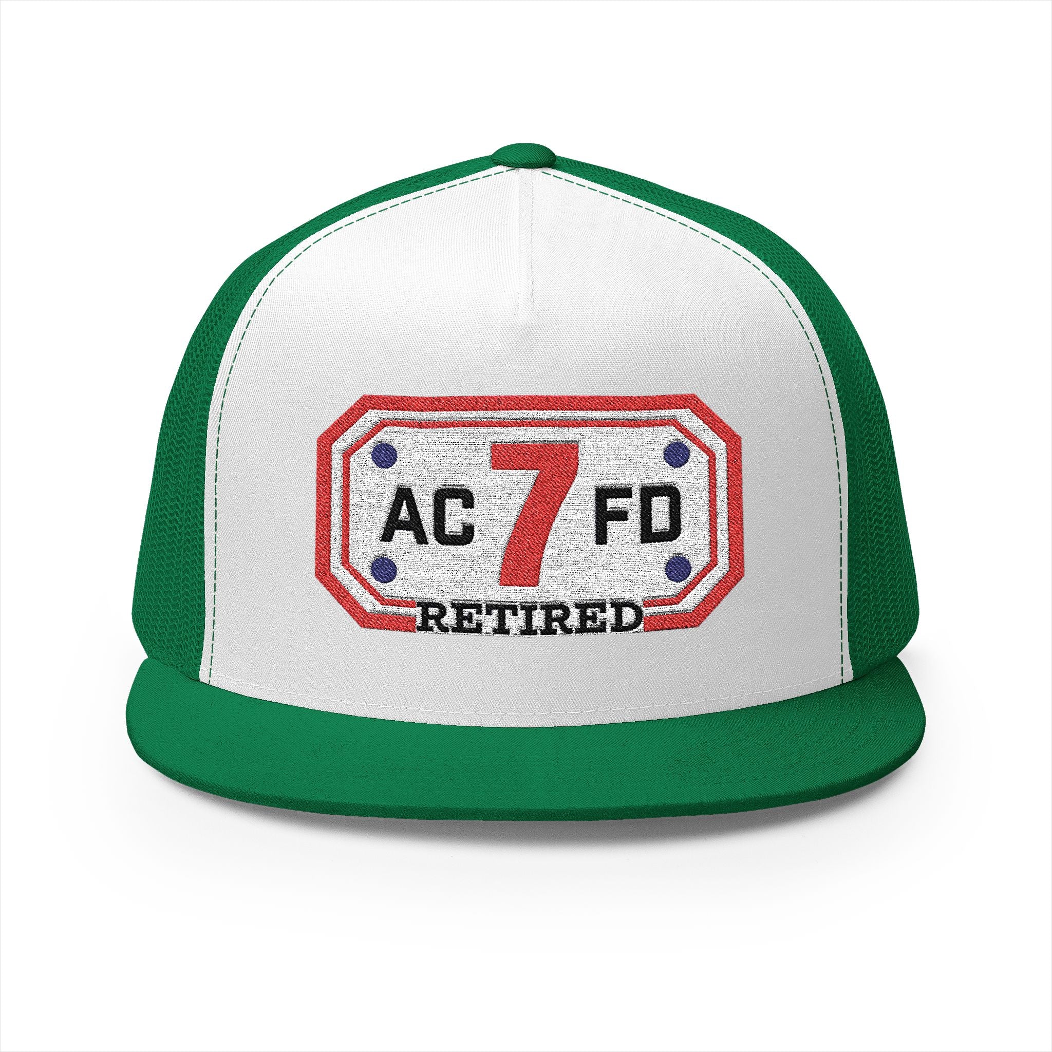 Retired Arlington Engine 7 - 5 Panel Trucker Cap (Embroidery)