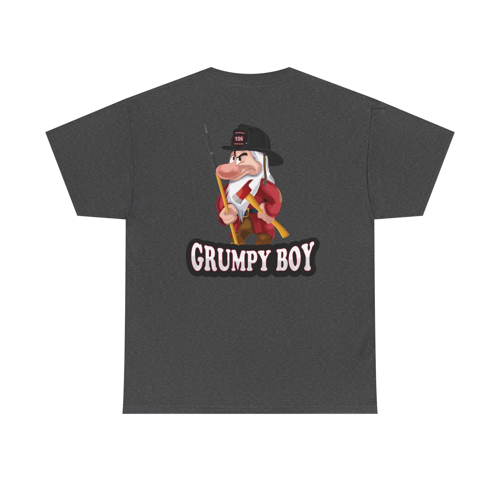 Grumpy Boy Firefighter - Heavy Cotton Unisex Tee