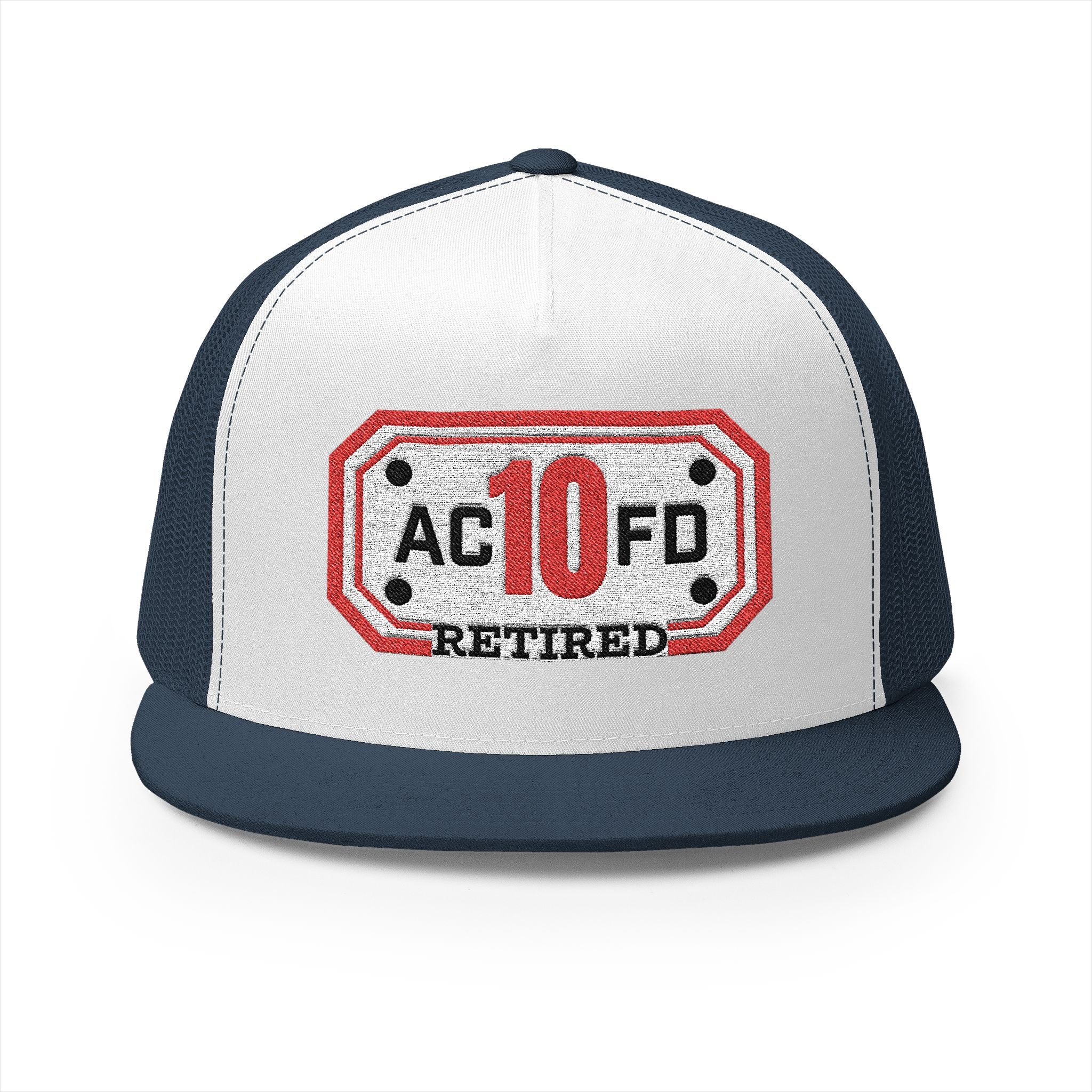 Retired Arlington Engine 10 - 5 Panel Trucker Cap (Embroidery)