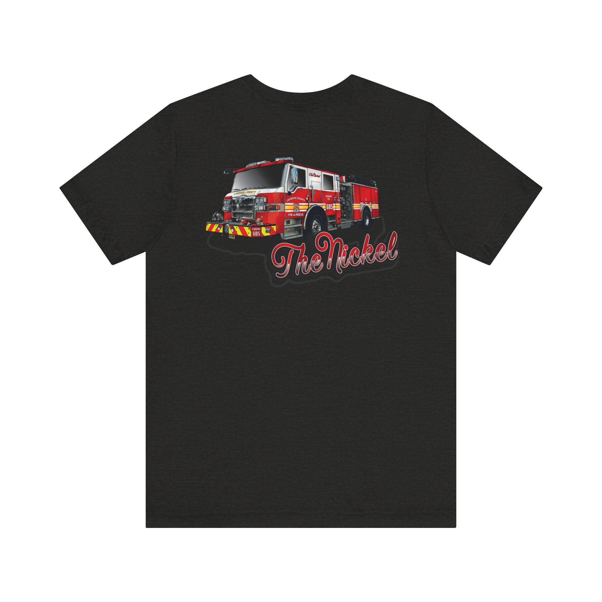 (Bigger Chest logo) LCFR Hamilton Station 5 version 4 Nickel Back- Bella+Canvas Soft Unisex Tee