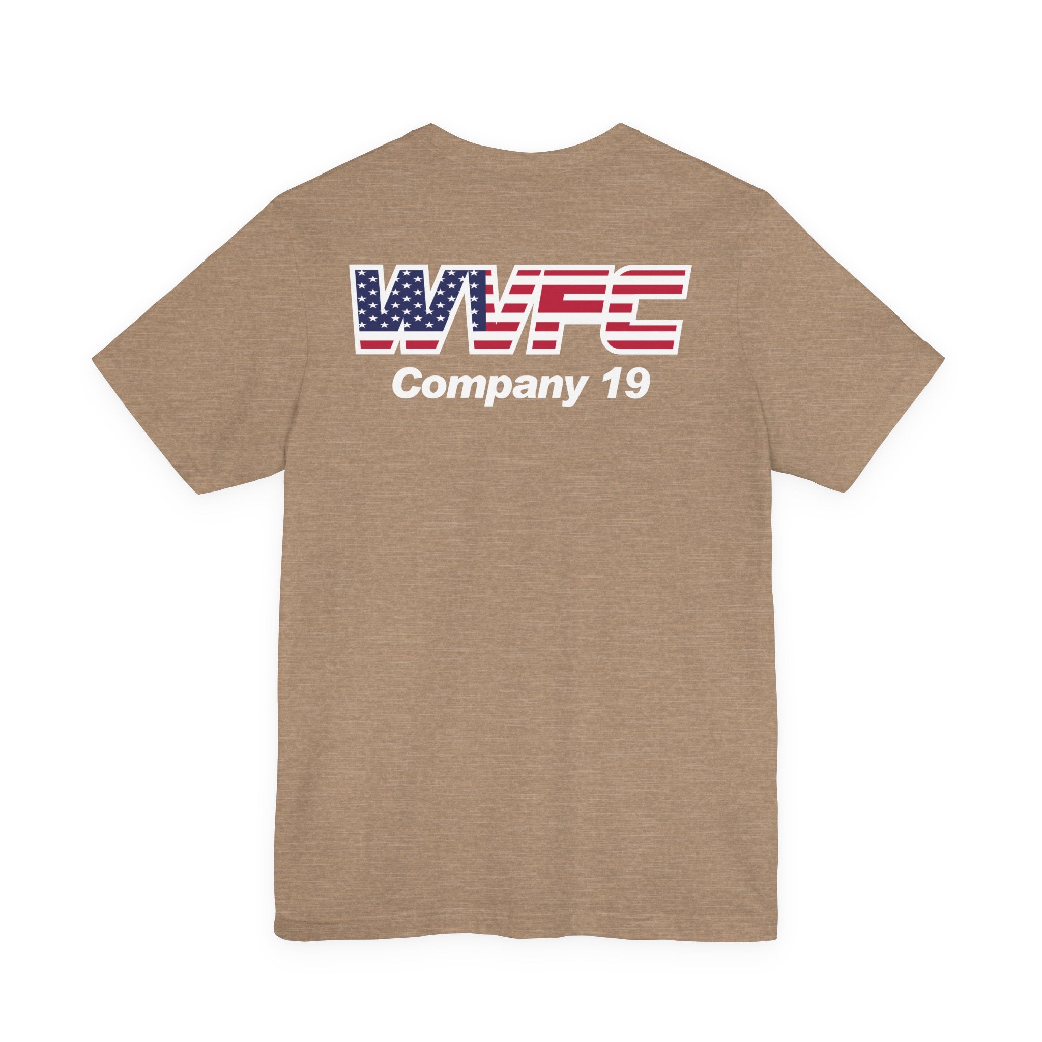 WVFC Goat Logo 2 Version 3 US Flag wht- Unisex Jersey Short Sleeve Tee