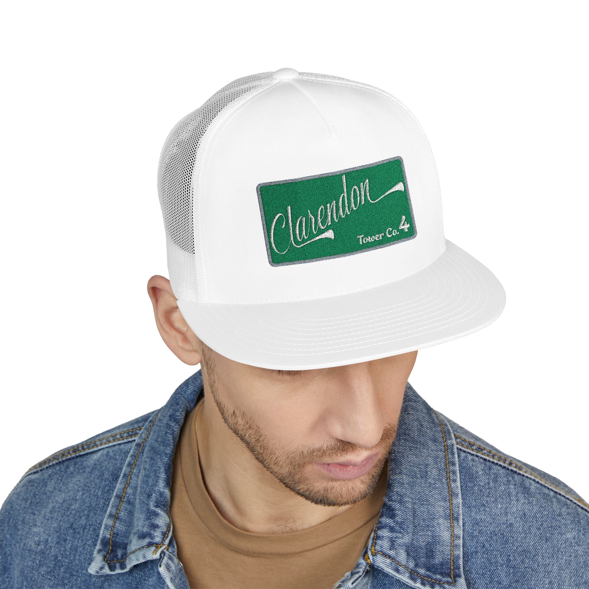Arlington Clarendon Tower 4  - 5 Panel Trucker Cap (Embroidery)