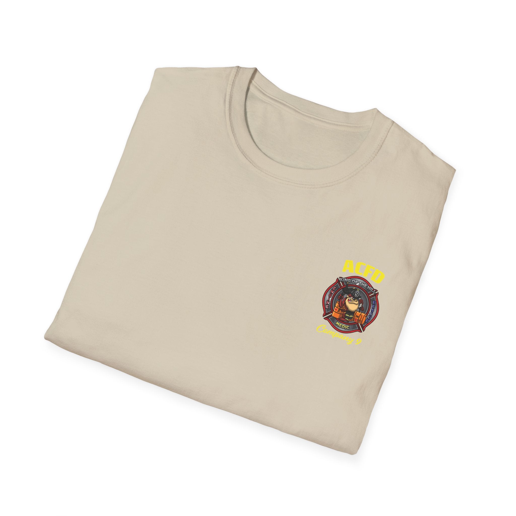 Station 9 Taz Front / Officer Rescue 9 back - Gildan Soft Cotton Softstyle T-Shirt
