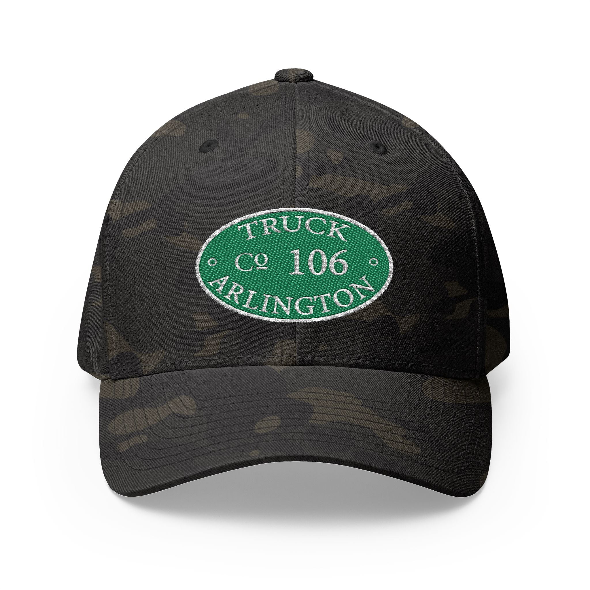 Arlington Truck 6 Circle Patch - FLEXFIT Closed-Back Structured Cap (Embroidery)