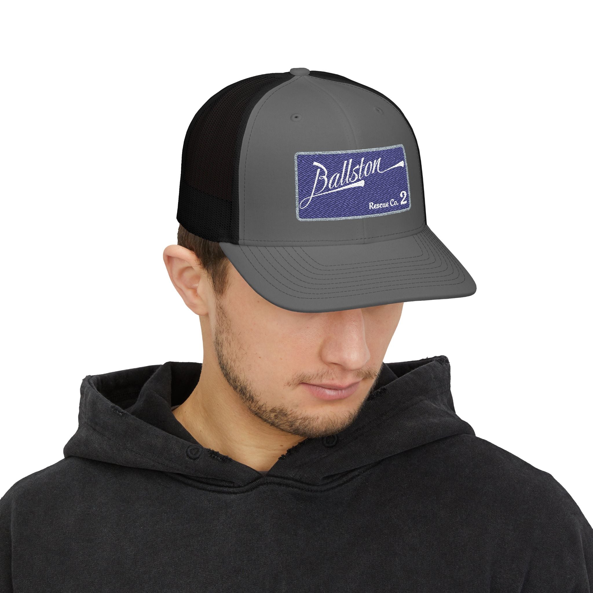 Ballston Rescue co 2 - Snapback Trucker (Richardson 112 Style Hat)