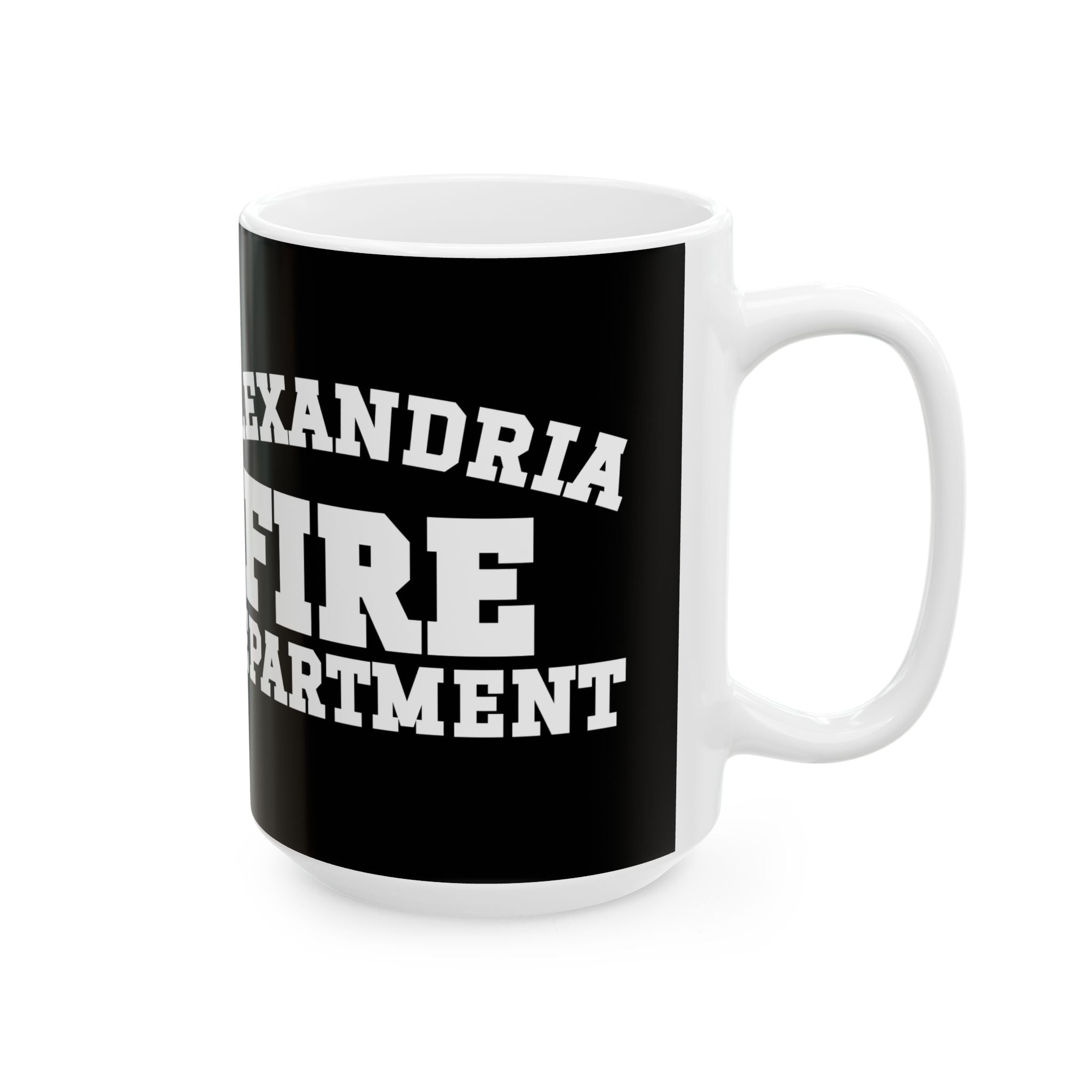 Alexandria Fire Station 5  - Black Mug, (11oz, 15oz)
