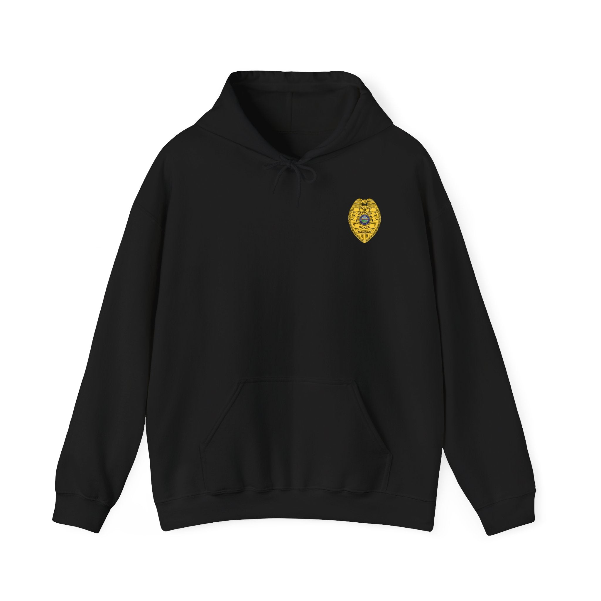Kansas City College Police Officer Badge - Unisex Heavy Blend™ Hooded Sweatshirt
