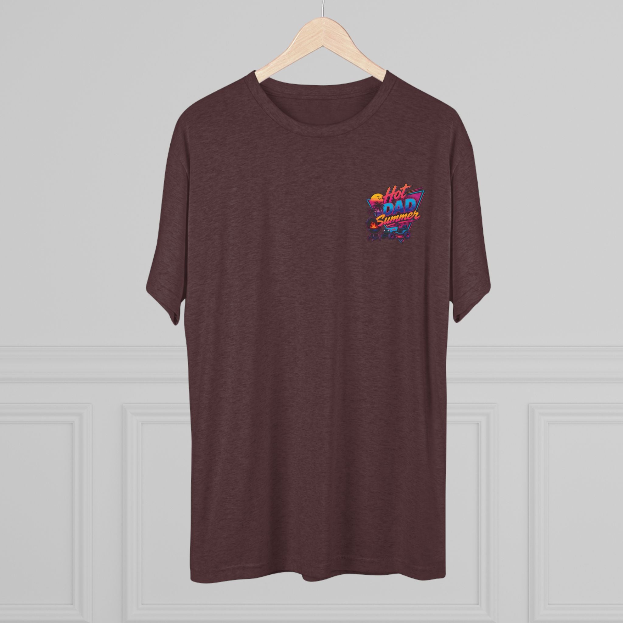 Hot Dad Summer Rock Shirt - NextLevel Tri-Blend Crew Tee